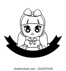 Cute asian girl design