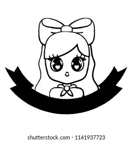 Cute asian girl design