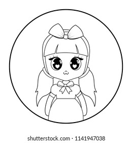 cute asian girl design