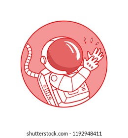 cute astronaut cartoon