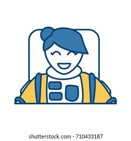 Cute astronaut cartoon