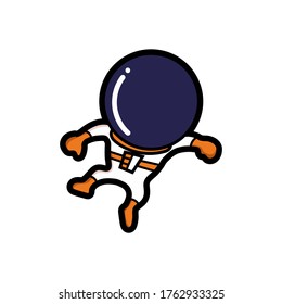 Cute astronaut, Cute cartoon drawings, good for stickers, doodles, print, t shirt design, and kids