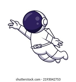 Cute astronaut cartoon. Vector illustration