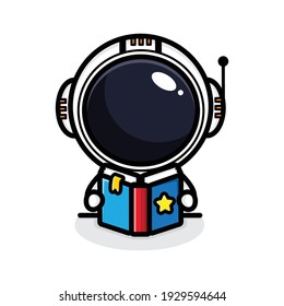 cute astronaut character vector design
