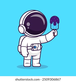 Astronauta bonito comendo sorvete picolé espaço desenhos animados
Ilustração De Ícone De Vetor. Science Food Icon Conceito Isolado
Vetor Premium. Estilo de Desenho Animado Plano
