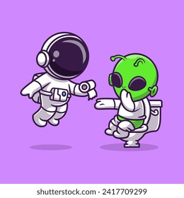 Astronauta Cuta Dando Tejido A Un Extranjero En Una Caricatura De Hielo
Ilustración de iconos vectores. Concepto de icono de la tecnología de la ciencia
Vector Premium aislado. Estilo de dibujo plano