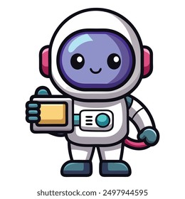 Cute Astronaut Holding Camera Cartoon Vector Icon Art And Graphics
