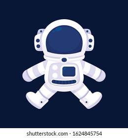 Cute Astronaut Illustration with Cartoon Style