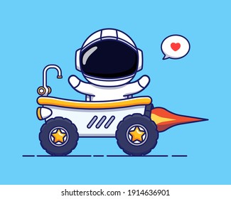 Cute astronaut with modification bathtub