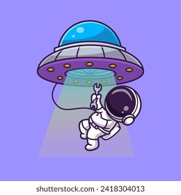 Cute Astronaut Repairing Ufo With Wrench Cartoon Vector
Icon Illustration. Science Technology Icon Concept Isolated
Premium Vector. Flat Cartoon Style