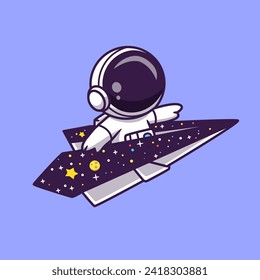 Cute Astronaut Riding Paper Plane Space Cartoon Vector Icon
Illustration. Science Transportation Icon Concept Isolated
Premium Vector. Flat Cartoon Style