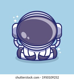 Cute astronaut suit, cartoon character