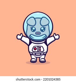 Icono de vector de astronauta mate