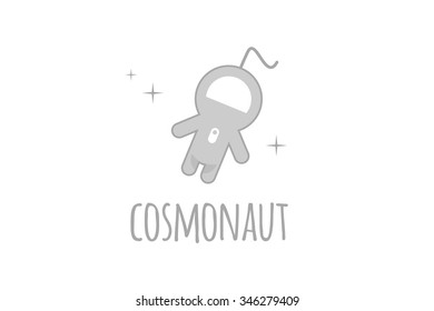 Cute astronaut vector illustration