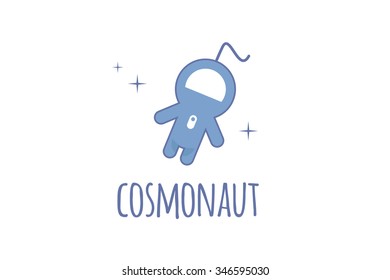 Cute astronaut vector illustration