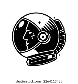 Cute Astronaut Waving Hand Cartoon Vector Icon Illustration. Science Technology Icon Concept Isolated Premium Vector. Flat Cartoon Style