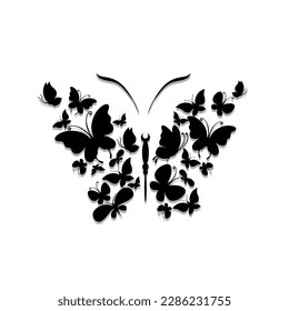 cute and attractive butterfly vector design