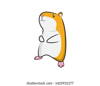 Cute and Attractive Hamster Vector