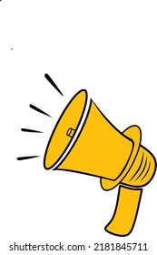 cute and attractive loudspeaker illustration
