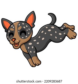 Cute australian cattle dog cartoon