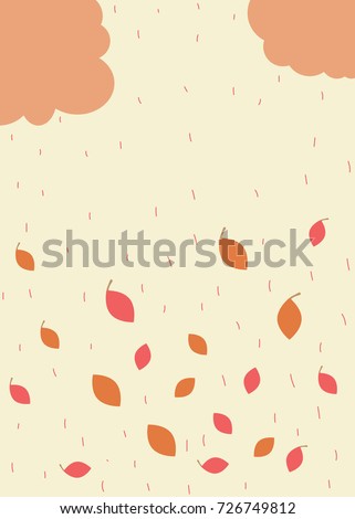 cute autumn background stock