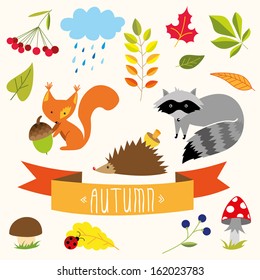 cute autumn elements