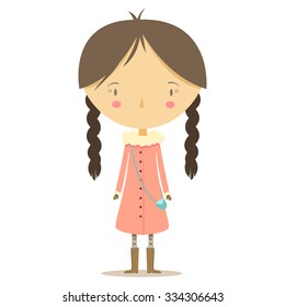 Cute autumn girl