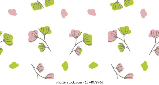 Cute autumn and spring pattern on a transparent background with different leaves for wedding and greeting cards and more.