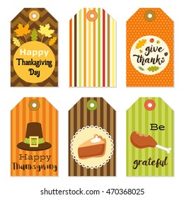 Cute autumn and Thanksgiving gift tags bundle