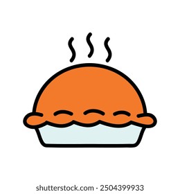 Cute autumn theme icon vector