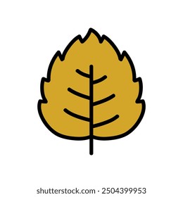 Cute autumn theme icon vector