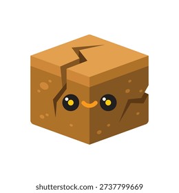 Cute autumn themed character vector illustration in the shape of a barren.