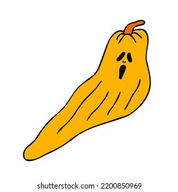 Cute Herbst, Vektorgrafik, handgezeichnet Kürbis