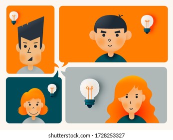 Cute Avatar set share idea in various age and simple character design