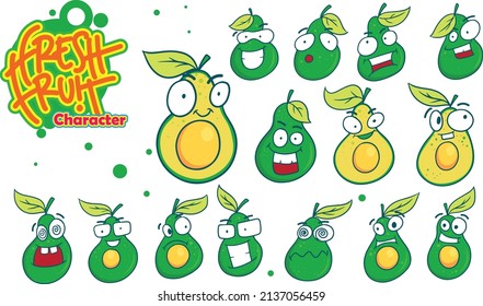 Cute Avocado Character.
Cute Avocado Character can be used as an icon, logo, pattern and many others.