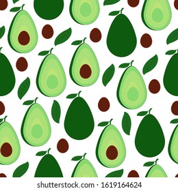 It is a cute Avocado seamless pattern.