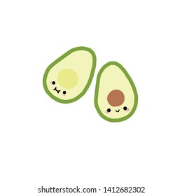 cute  avocado vector  illustration kawaii style perfect for t shirt mugs and prints on demand 