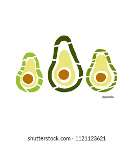 Cute avocados sketch