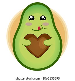 Cute Avocato filled with love 