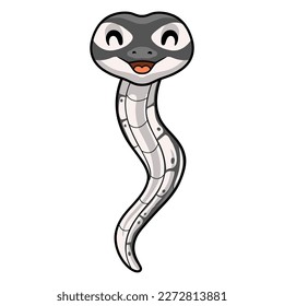 Cute axanthic ball python cartoon