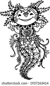 Cute Axolotl line art with love peace sign, for printing, laser cut, t shirt design, engraving and coloring book. Vector illustration