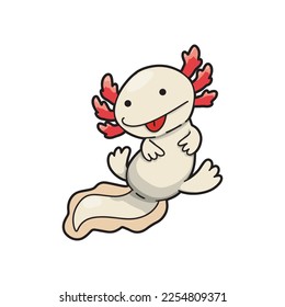 cute axolotl vector art