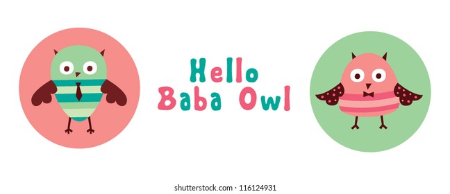 cute baba owl