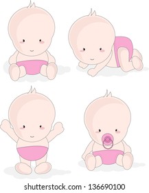 cute babies on ground