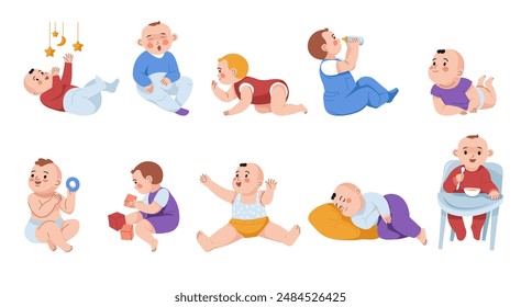 Cute Babies in Various Poses