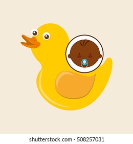 cute baby afro toy design vector illustration eps 10