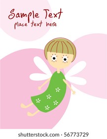 cute baby angel greeting