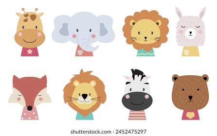Cute baby animal cartoon  wild