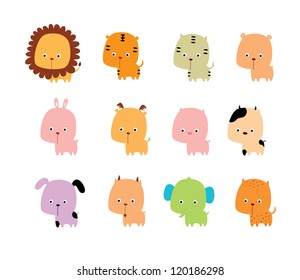 cute baby animal doodle