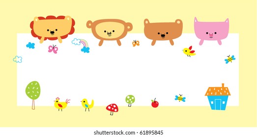 cute baby animal message